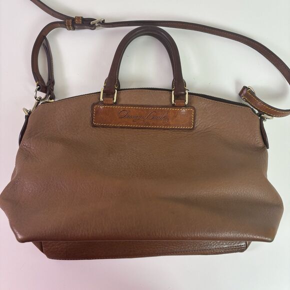 Vintage Dooney & Bourke Florentine Vachetta Brown Leather Large Juliette Satchel - Picture 2 of 16